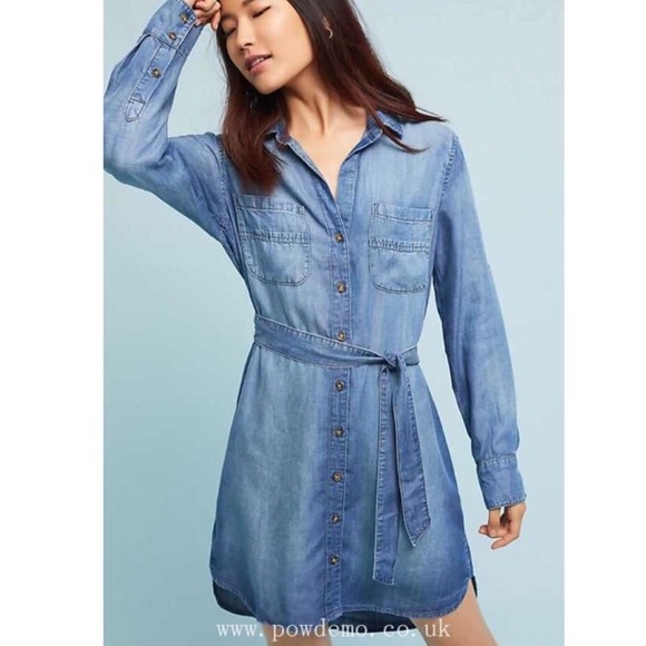 Anthropologie Dresses & Skirts - cloth & stone Chambray Shirt Dress